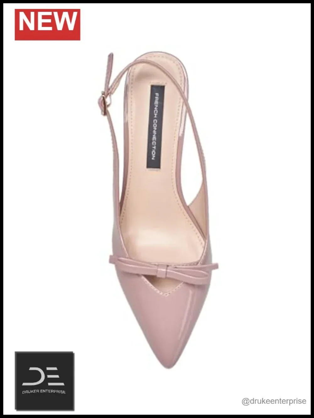Slingback Pointed Toe Heels Women's Dress Shoes Adjustable Strap